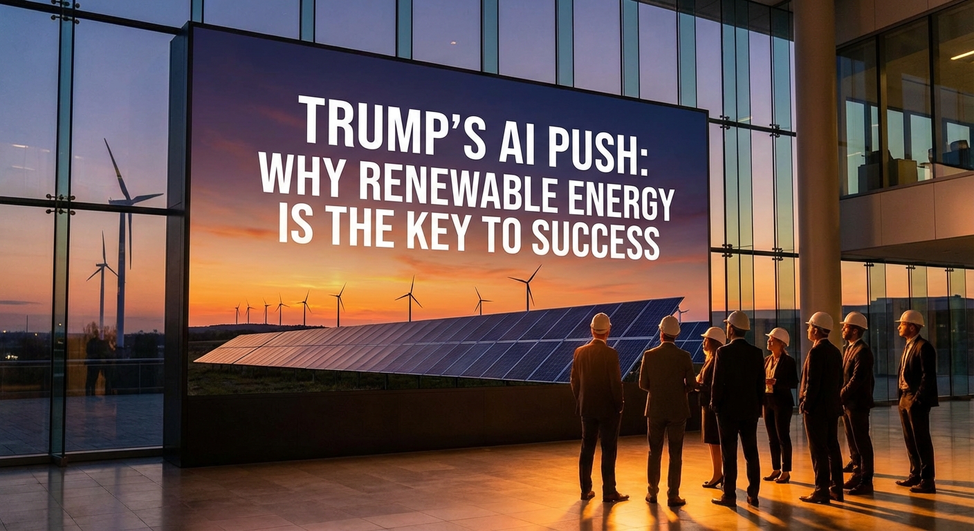 L’Impulsion de Trump dans l’IA : Pourquoi l’Énergie Renouvelable est la Clé du Succès